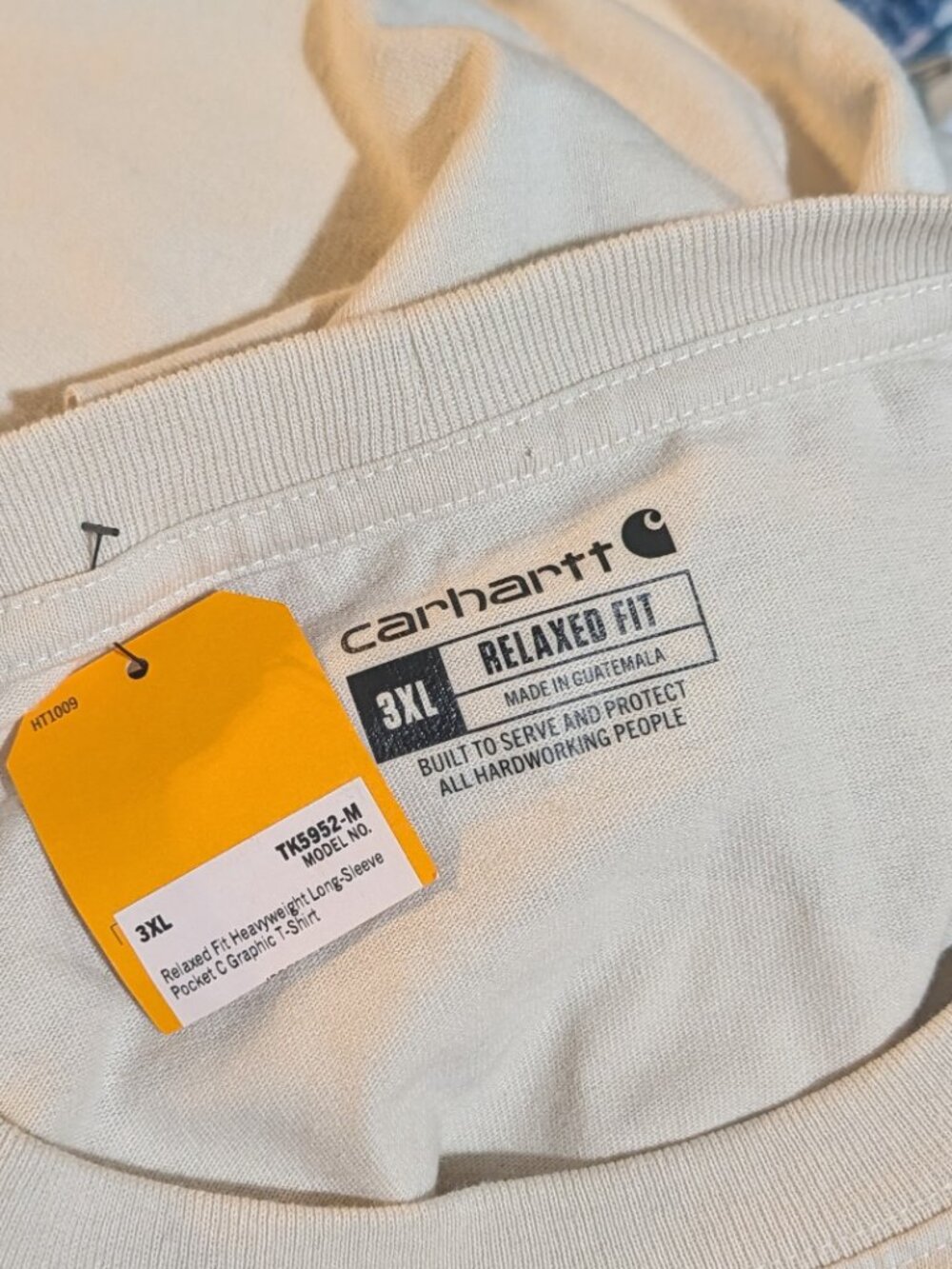 Carhartt NWT Relaxed fit heavyweight long-sleeve pocket C graphic t-shirt 3XL - Picture 6 of 6